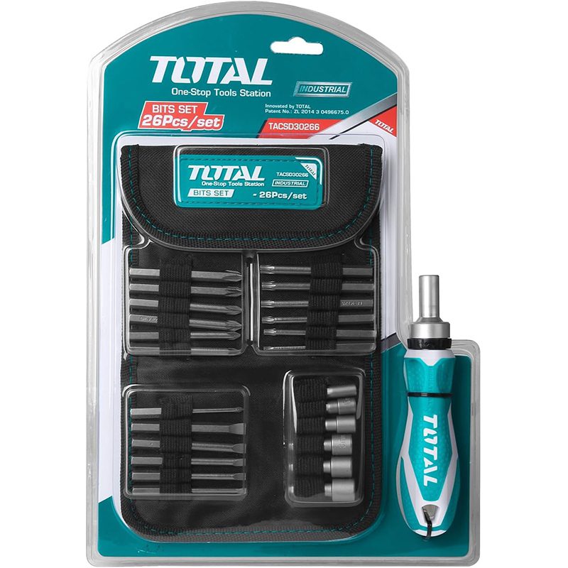 پیچ گوشتی جغجغه ای توتال مدل TACSD30266